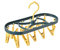 Tendedero Colgador ，Percha de Ropa con 12 Clips，para Estante para Interior,lencería,Ropa de Bebé y Pequeñas Piezas de Ropa Sucia,Calcetines,Guantes.