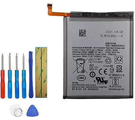Vvsialeek EB-BG781ABY - Batteria di ricambio compatibile con Samsung Galaxy S20 FE SM-G780F Galaxy S20 FE 5G SM-G781B, Galaxy A52 SM-A525F, Galaxy A52 5G SM-A526B con kit di strumenti gratuito