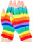 EBOOT Fingerlose Winter Handschuhe Unisex Thermo Gestreift Fingerlose Fäustlinge Warm Schreibhandschuhe Strickhandschuhe Damen