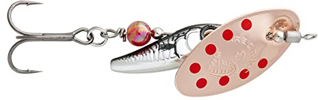 Savage Gear Sticklebait Spinner - Spinnköder, Größe/Gewicht/Farbe:Gr. 4/9.1g / Copper Red Dots