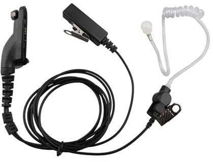 Jopto Pinganillo Walkie Talkie Surveillance Covert Air Acoustic Tube Auricular con Micrófono PTT Compatible con Motorola Multi Pin DP3400 DP3401 DP3600 XPR6380 XPR6500 APX2000 Radio Bidireccional