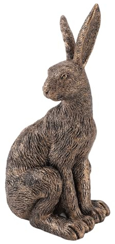 Sitzendes Kaninchen-Dekor, Sitzende Hasenstatue Im Freien, Gartenfigur, Ornament für Terrasse, Balkon, Hof, Rasen