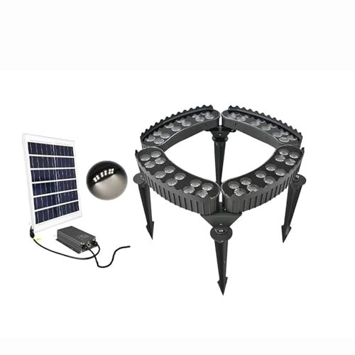 XRRJFYH Tree Lights Outdoor Solar Uplights for Trees Solar Spot Lights Outdoor Solar Spotlights Outdoor Waterproof Landscape Spotlights(Color:White Light,Size:Inner Diameter 21cm)