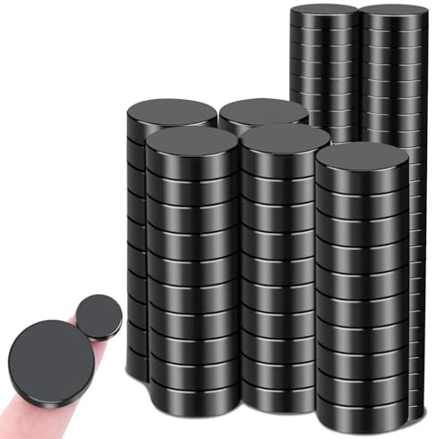 MIN CI Kleine Magnete Stark, 2 Größen Schwarz Mini Magnete 50Stück 10x3mm Magnete Rund 50Stück 18x5mm Magnete für Magnettafel Kühlschrankmagnete, Magnet für Whiteboard, Pinnwand, Tafelmagnete