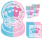 AHPYEUHK Anniversaire Vaisselle de fete 64 Pièces Garçons ou filles Assiette Jetables Comprendre Papier Tasses Serviettes Party Assiette Anniversaire Set Assiettes Carton Party Decoration Baby Shower