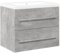 vidaXL Badmöbel Set 2-TLG., Waschbeckenunterschrank mit Stauraum, Waschbecken für Badezimmer, Badschrank Badezimmermöbel, Betongrau Holzwerkstoff