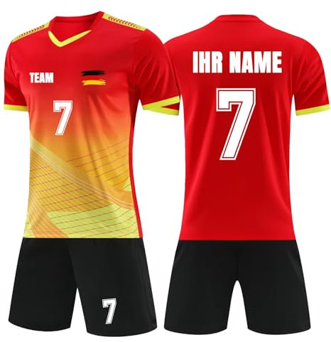 Fussball Trikot mit Namen Nummer Logo, Trikot Selber Gestalten Kinder Erwachsene