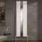 Royal Bathrooms Nexa White Vertical Wall Mount Single Flat Panel Mirror Designer Radiators - 1800 x 555mm
