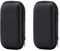 HoAhaMay 2 Piezas Caja de Auriculares portátil, Bolsa de Almacenamiento con Compartimento Interior, Caja de Almacenamiento Dura con Cremallera eva, para mp3, Auriculares, Cable de Datos (Negro)