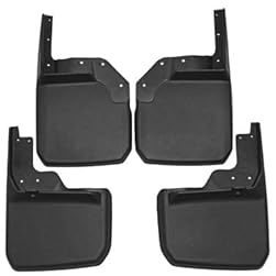 Zzbyz 4Pcs Auto Schmutzfänger für Jeep Wrangler JK 2008-2018, Auto Vorne und Hinten Spritzschutz Schmutzfänger Klappe Spritzwassergeschützt Wasserdicht Schützt