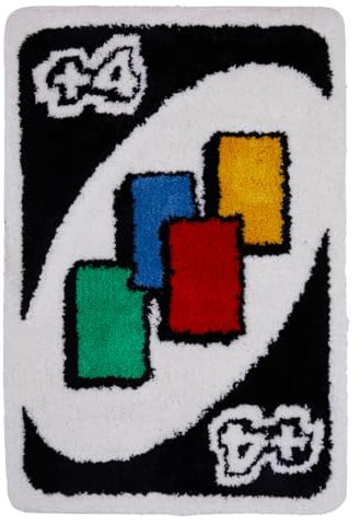 Slothy Fafi Uno Rug – flauschige, coole Teppiche für Schlafzimmer, Badezimmer oder Spielzimmer – flippig, ästhetisch für Männer, Frauen und Jugendliche – lebendige Farben mit rutschfester