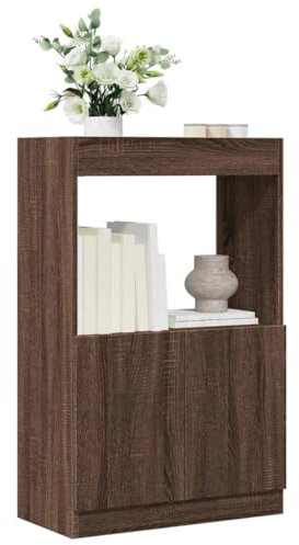 Myheimly Highboard Braun Eichen-Optik 63x33x100 cm Holzwerkstoff