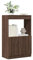 Myheimly Highboard Braun Eichen-Optik 63x33x100 cm Holzwerkstoff