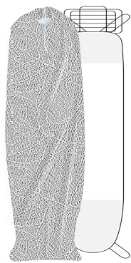 WTAIS Ironing Board Dust Cover, Foldable - Ironing Board Covers (167 * 63 Cm), with Drawstring All-Inclusive Design - Protective Storage Bag, Water/Insect/Stain Resistant - Accessories