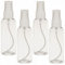 MIJOMA Zerstäuber Sprühflasche 4er Set – 100ml Nachfüllbar Transparent – Feiner Nebel für Wasser, Parfüm, Alkohol, Kosmetik – BPA-frei – Reise Kosmetikflasche Kunststoff