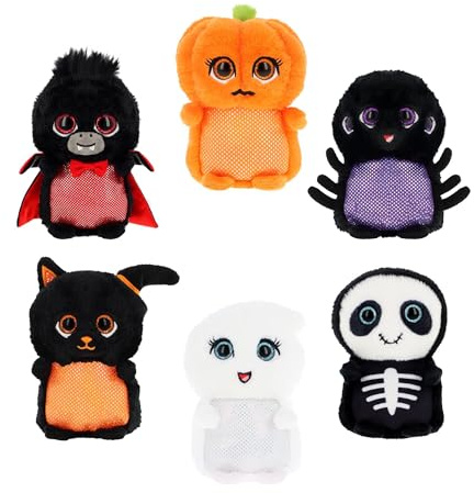 Keel Toys multi pack of 6 10cm Halloween Mini Motsu