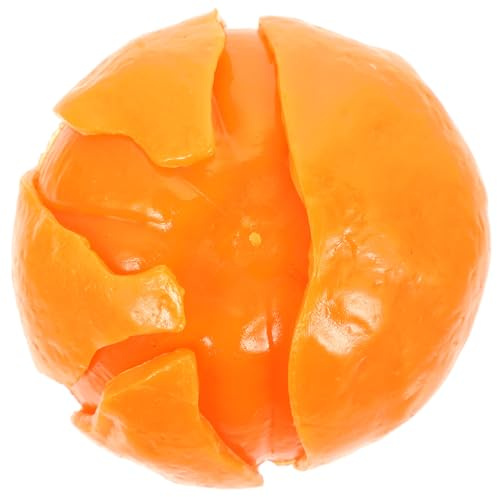 Parliky Orangenförmiges Stressspielzeug aus Kunststoff zum Quetschen und Stressabbau Kreatives Küchen Mandarine Simulationsmodell für Entspannende Momente