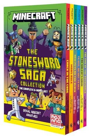 Minecraft Complete 6 Book Stonesword Saga: Official illustrated LitRPG children’s gaming fiction – perfect Christmas gift for fans of A Minecraft Movie and kids aged 6, 7, 8 & 9!: Book 6