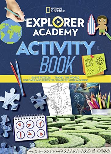 Explorer Academy Sticker Book: Solve Puzzles, Travel the World, Uncover Mysteries to Complete Your Mission!