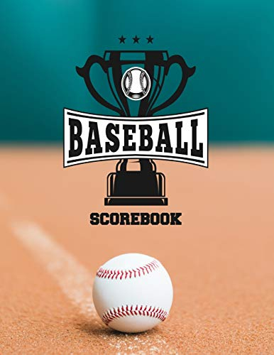 Baseball Scorebook: 100 Scoring Sheets for Baseball and Softball Games, Baseball Scorebook and Softball Games gift, Baseball scorekeeping book, Glover's Scorebooks, Large (8.5X 11)