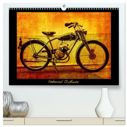 Motorrad Oldtimer (hochwertiger Premium Wandkalender 2026 DIN A2 quer), Kunstdruck in Hochglanz: Motorrad Veteranen (CALVENDO Mobilitaet)