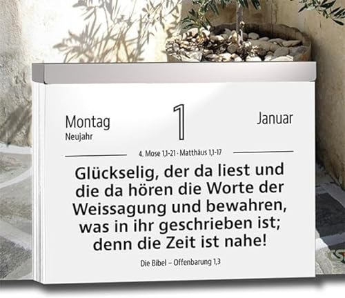 Gottes Wort für jeden Tag, 2025: Bibelvers-Abreißkalender mit großer Schrift