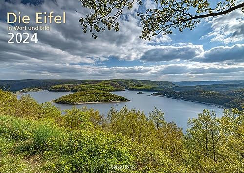 Die Eifel in Wort und Bild 2024 Bildkalender A4 quer, 28 Bilder auf 60 Seiten spiralgebunden