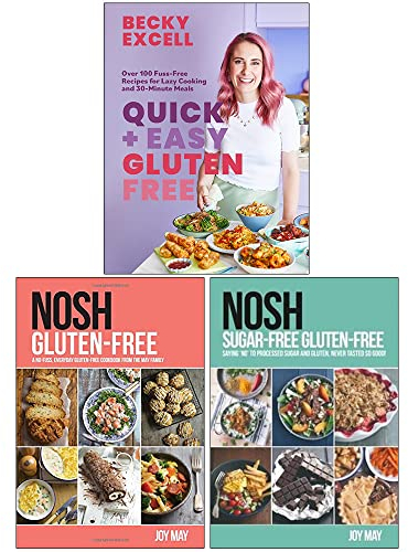 Quick and Easy Gluten Free [Hardcover], NOSH Gluten-Free, NOSH Sugar-Free Gluten-Free 3 Books Collection Set