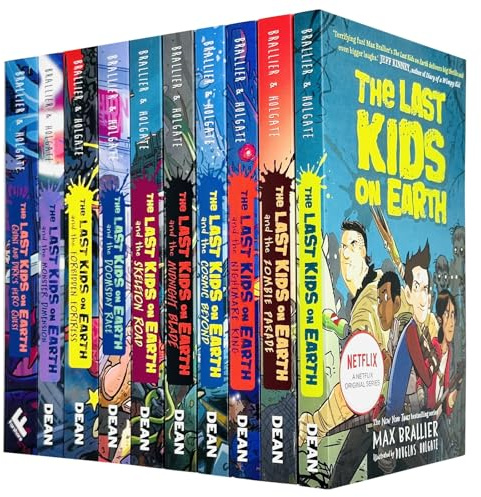 The Last Kids on Earth Series 10 Books Collection Set By Max Brallier (Last Kids On Earth, Zombie Parade, Nightmare King, Cosmic Beyond, Midnight Blade, Skeleton Road, Monster Dimension & More)