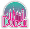 2 x 10 cm/100 mm Dubai Vinyl Aufkleber Reise Gepäck # 10696