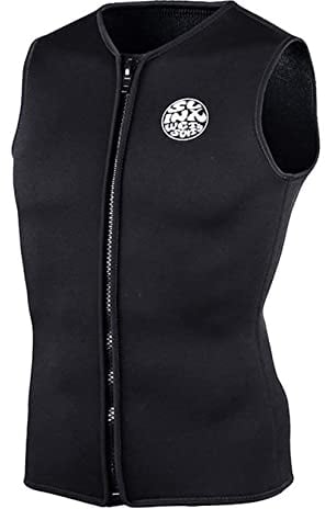 PAWHITS Neoprenanzug 3 mm Schwarz ärmellos Thermo-Weste für Herren und Damen Tauchen Surfen Schwimmen Segeln Sauna-Workout (XL)