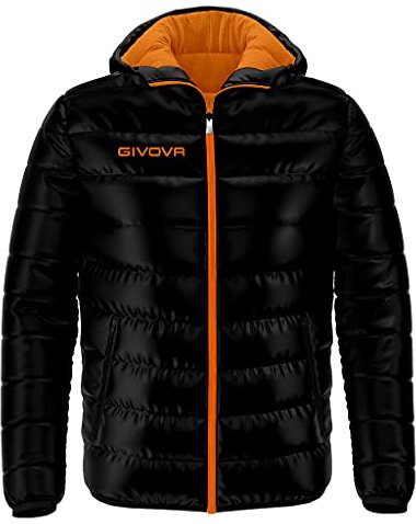 GIVOVA Unisex-Adulto G013, Nero/Arancio Fluo, XL