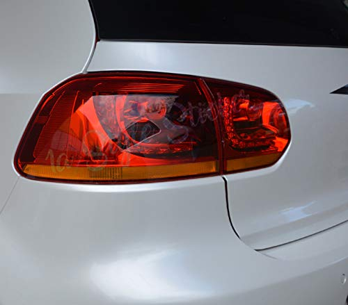 1A Style Sticker Auto Rückleuchten Folie Rot 200cm US Rückleuchten, Folierung Auto Rückleuchte Lampe Tönung Lichter, Tint Vinyl Red Google Car Head Light New