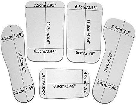 Zahn Spiegel Dental Inspektion Spiegel Dental Kieferorthopädischer Intraoralspiegel Fotografische doppelseitige Rhodium-Okklusalglas-Spiegel Reflektor(5PCS)