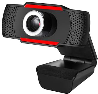 Adesso CyberTrack H3, 720p HD Webcam, Built-In Microphone, USB 2.0, 720p HD Video Resolution, 1.3MP CMOS Sensor, Compatible with Zoom, Skype, Windows 10/8/7/Vista, Mac OS X 10.6