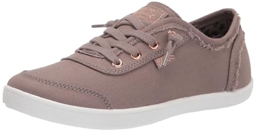 Skechers Women's Bobs B Cute Sneaker – Memory Foam, Flexible Outsole, Lightweight Vegan Shoes, Taupe, 7