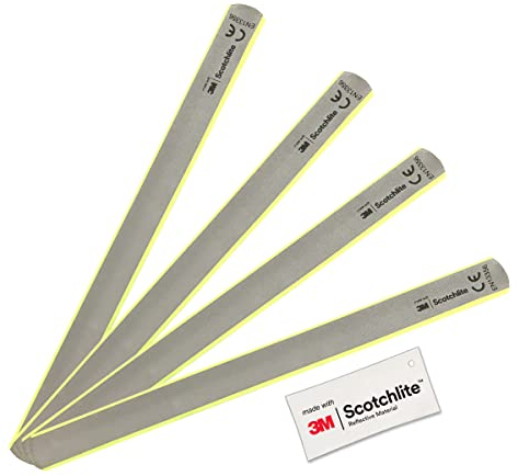 Salzmann Reflektierendes Schnapparmband - Hochsichtbares Reflektorband für Sport- und Outdooraktivitäten - Hergestellt mit 3M Scotchlite