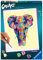 Ravensburger – CreArt grand format 24x30 cm – Eléphant – Loisir créatif – Peinture par numéros – Adulte – Activité détente et créative – Dès 12 ans – 28995 – Version française