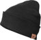 OZERO Winter Beanie Hat for Men and Women: Warm Knit Skull Hat with Thermal Thick Polar Fleece Lining Snow Cap Winter Gifts for Family and Friends - Black