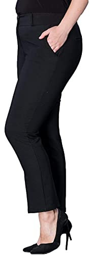 HANEZZA Pantalon Femme Noir 56 | Chic Et Elegant | Large Vetement Solde
