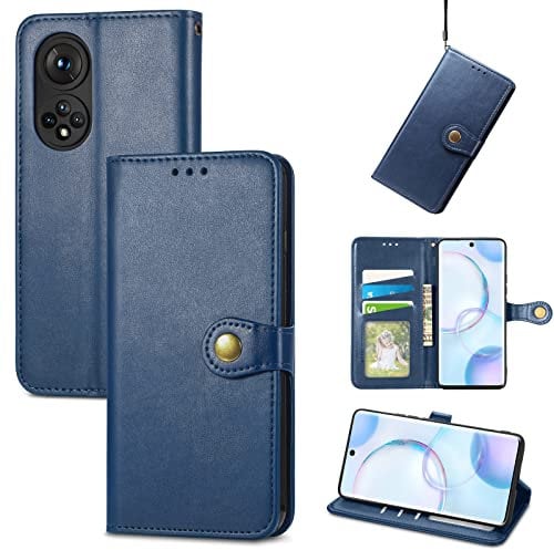 KoGiio Cover Compatibile con Huawei Nova 9 / Honor 50 5G, Pelle Premium Magnetica Flip Custodia, [Slot Schede] [Kickstand] Uomini Donne Antiurto PU Custodia per Huawei Nova 9 / Honor 50 5G - Blu