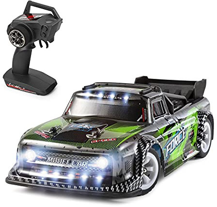 WLtoys 284131 RC Drift Car - 1/28 Remote Control Truck, 2.4GHz Race Car, 30km/h High Speed, RTR With Metal Chassis, Teen Gift