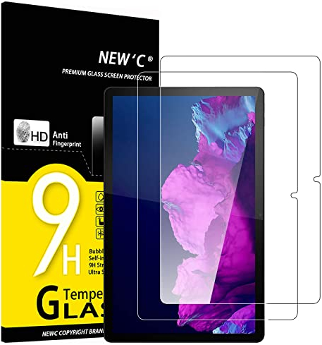 NEW'C 2 Piezas, Protector Pantalla para Lenovo Tab P11 2021/P11 Plus 11 Pulgadas, Antiarañazos, Cristal Templado Ultra Resistente