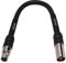 CESS-199 Mini XLR 5-Pin Female to Male Extension Cable, 6 Inches, Metal Shell with Heat Shrink Tubing Reinforcement for Long-Term Durability