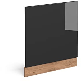 Vicco façade R-Line, Anthracite Haute Brillance/Chêne de Force doré, 60 cm sans Plan de Travail
