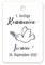 PERSONALISIERT Kommunion Geschenkanhänger ? 1. heilige Kommunion mit süßer Taube/Personalisierte Gastgeschenk Anhänger 40 mm x 60 mm Tüten Papieranhänger Etiketten ? Tag 068 (50)