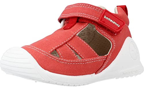 Biomecanics Sandalias Lona 222186 de la Talla 18 en Color Rojo
