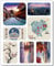 younikat 7 aimants avec des Motifs Japonais I 205 x 255 mm I Images Vintage I avec des curiosités I Décoration pour la Cuisine la colocation et Le Bureau I comme idée de Cadeau I dv1047
