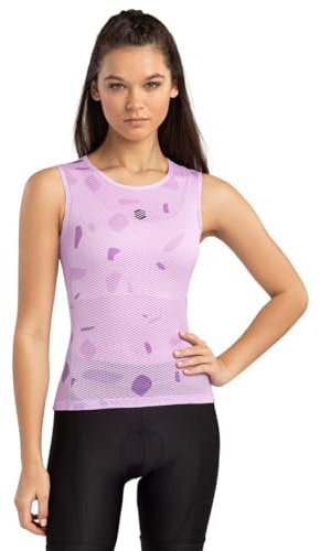 SIROKO - Ärmelloses Fahrradbaselayer für Damen Hesse - S-M - Lavendel