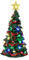 Lemax- Albero di Natale Village Accessory: Joyful Christmas Tree, Multicolore, 34101